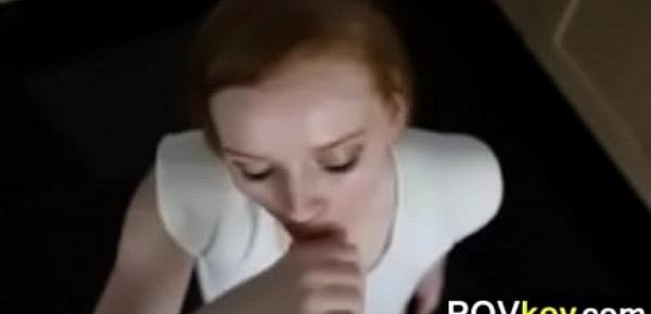  Redhead Real Estate Agent Sucking Cock